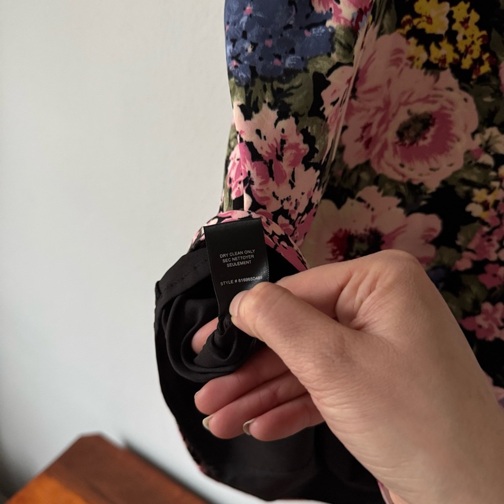 Rebecca Taylor Lavinia Floral-print Hydrangea Ruffle Dress In Black Cameo Pink - Picture 13 of 16